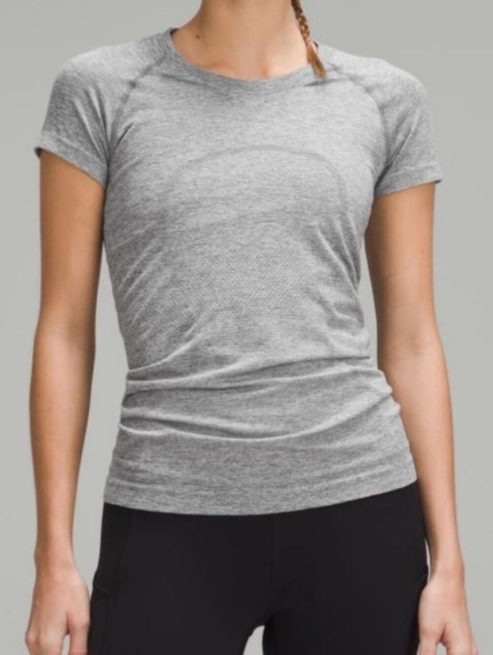 Lululemon Gray Short Sleeve Women's Top Sz 6